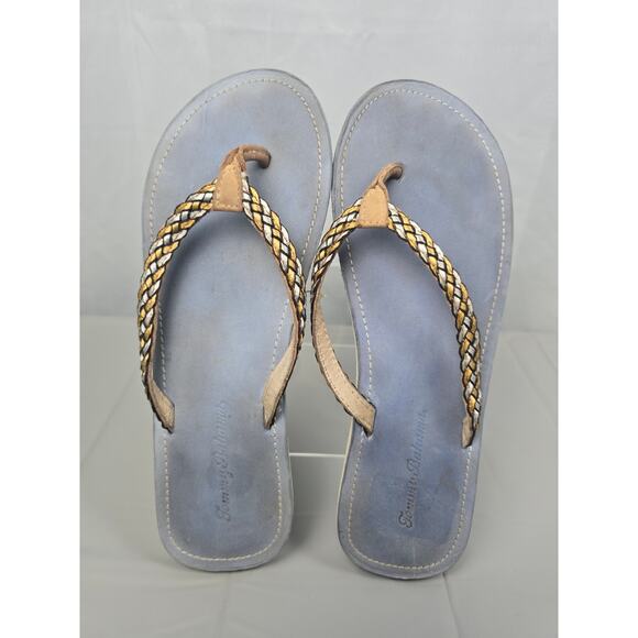Tommy Bahama Women Braided Flip Flops Size 8 Whykiki - Picture 9 of 12